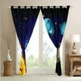 thumbnail image 4 of Outer Space Curtains Solar System Blackout Curtains for Boys Girls Blue Purple Galaxy Window Curtains Space Planet Starry Sky Print Universe Themed Bedroom Curtains for Teens Kids,2 Panels 52"Wx63"L, 4 of 6