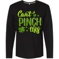 thumbnail image 3 of Inktastic St. Patrick's Day Can't Pinch This Hand Lettering Long Sleeve T-Shirt, 3 of 5