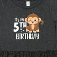 thumbnail image 4 of Inktastic Monkey Its My 5th Birthday Girls Toddler Dress, 4 of 5