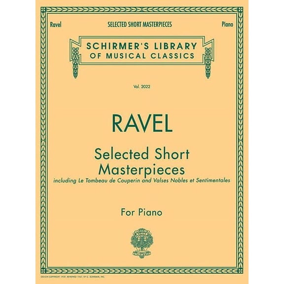 Selected Short Masterpieces: Schirmer Library of Classics Volume 2022 Piano Solo, (Paperback)