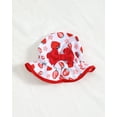 thumbnail image 4 of KIMI BEAR Newborn Baby Girls Swimsuits 0-3 Months One-piece Bathing Suits Sleeveless Strawberry Beach Wear with Hat 2pcs Red, 4 of 9