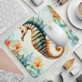 thumbnail image 2 of Sea Horse Square Non-Slip Rubber Bottom Printed Desk Mat Mousepad for Office and Gaming - 8.3x9.8 Inch, 2 of 6
