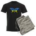 thumbnail image 6 of CafePress - Cool Ukraine Flag Ukrainian Pride Native H Pajamas - Men's Dark Loose Fit Cotton Pajama Set, 6 of 7