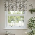 thumbnail image 2 of Spring Decorations for Home,Romantic Printed Kitchen Curtain Valance, Cute Spring Colorful Translucent Retro Cafe Short Curtain, 2 of 8
