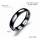 thumbnail image 2 of Anillo De Pareja De Titanio Liso De Acero Inoxidable Simple Xtellar negro, 2 of 4