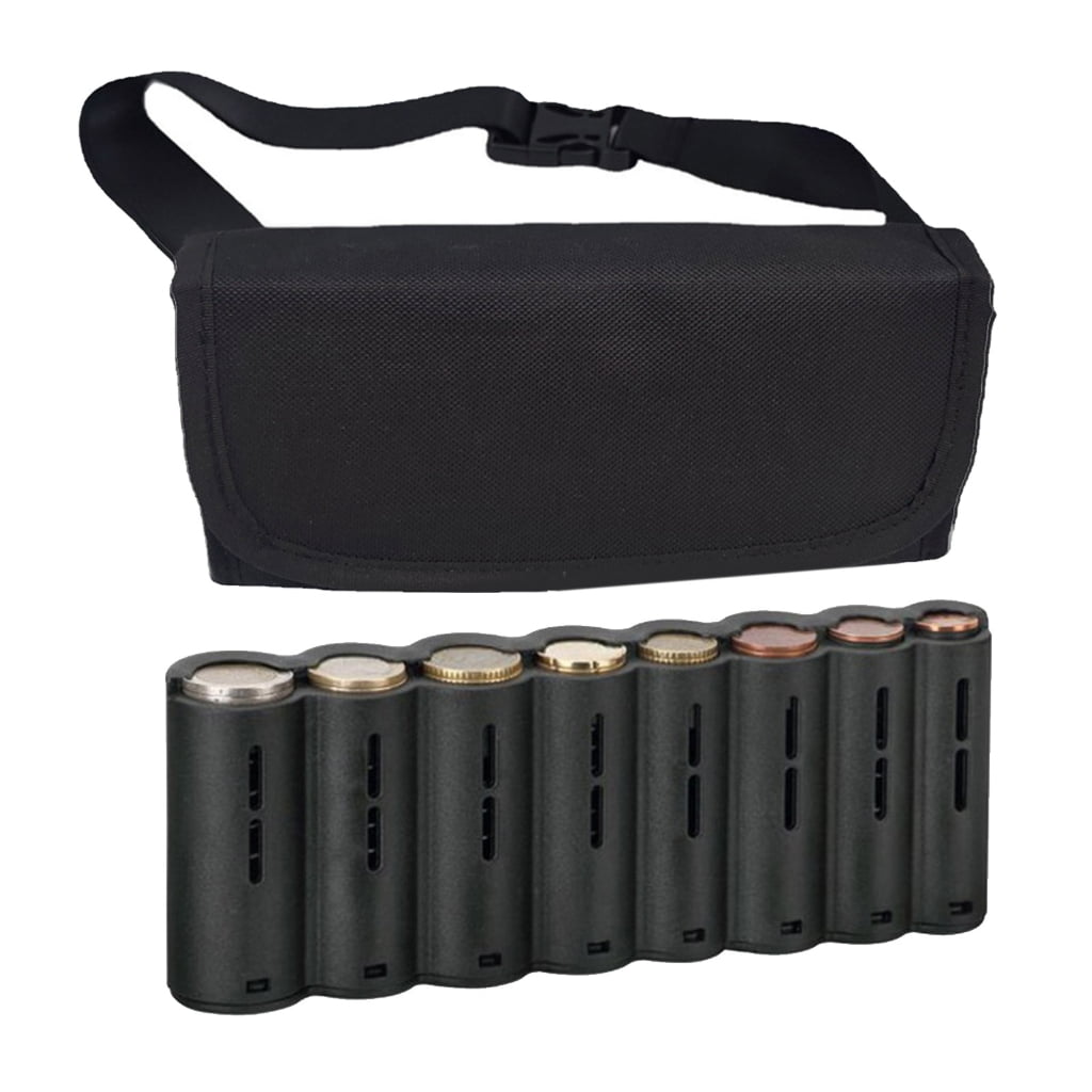 Necvior Convenient Coin Dispenser Large Capacity Cash Holder Waist Purse for Coins & Dollar Bill for Any Vehicle or Motorcycle