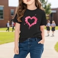 thumbnail image 4 of Plebaso Boys Girls Valentine's Day T-Shirts Graphic Cute Tee Casual Short Sleeve Crewneck Summer Tops, 4 of 7
