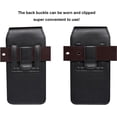 thumbnail image 4 of Large Cell Phone Holster Case with Belt Clip Loop Pouch for Motorola Moto G Power 5G G Stylus 5G G Play Edge, Galaxy A14 A16 A36 A05 A04e A03s S25 Ultra S23/S22/S21 Ultra, OnePlus Nord N30(Black, XL), 4 of 8