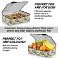 thumbnail image 5 of Iauyy Casserole Carrier for Hot Food Insulated Casserole Travel Carry Bag with Lid Food Warmer Bag for Party/Picnic,Hawaiian-style Flowers, 5 of 7