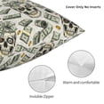 thumbnail image 3 of Yiaed Skull with Cash Print Pillow Covers Super Soft Decorative Square Throw Pillow Covers Case Cushion Covers for Sofa Couch Bedroom Car Decor（No pillow core）-24"x24", 3 of 7