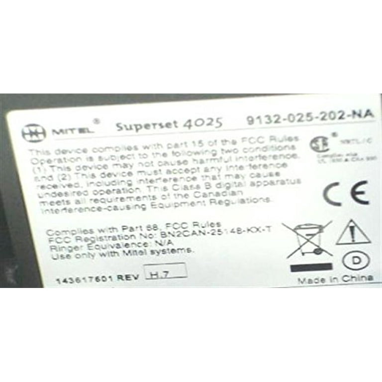 Mitel Superset 4025 mitel-superset-4025