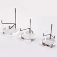thumbnail image 6 of Creative Metal Desktop Gemstones Minerals Holder Home Decoration Agate Stones Display Stand Relics Rocks Support S SQUARE, 6 of 8