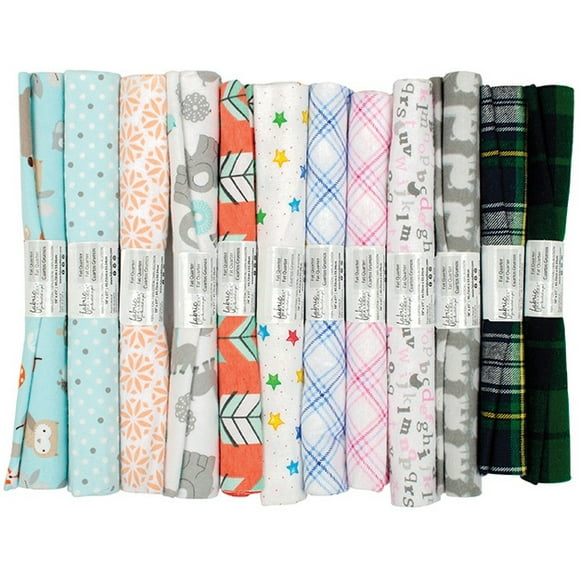 Fabric Palette Fat Quarter Assortment 18"X21" 1/Pkg-Flannel Assortment