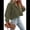 Army Green, variant on Womens Button Down Shirts Long Sleeve Casual Crop Tops Solid Lapel Blouse Shirt with Chest Pocket Emerald Green XXL