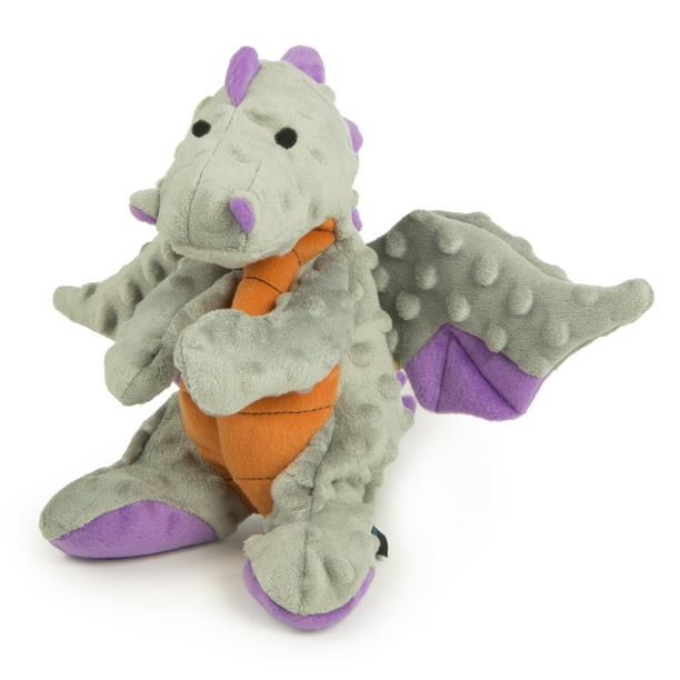 goDog® Dragons? with Chew Guard Technology? Durable Plush Squeaker Dog