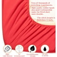 thumbnail image 3 of Microfiber Twin Fitted Sheet, Wrinkle, Fade, Stain Resistant Deep Pocket Bed Sheet, Red, 3 of 7