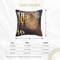 thumbnail image 4 of Bingfone Decorative Pillow Covers 20"X20" Happy New Year Couch Pillow Cases Modern Farmhouse Covers For Couch Sofa Bed, 4 of 9