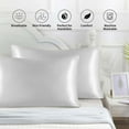 thumbnail image 6 of Livrdious Satin Silk Pillowcase for Hair and Skin Soft and Cooling Pillow Cases with Envelope Closure Gift for Women Men, 2-pack, 20"x28", 6 of 9