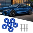 thumbnail image 4 of 6pcs Car Motorcycle License Plate Frame Fender Bumper Engine Cover Washer/Bolt Kit (Blue), 4 of 7