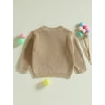 thumbnail image 6 of Loicainy Toddler Baby Boy Girl Fall Sweater 3 6 9 12 18 24 Months 2T 3T Golf Letter Embroidery Long Sleeve Crew Neck Knitwear Pullover Tops, 6 of 9