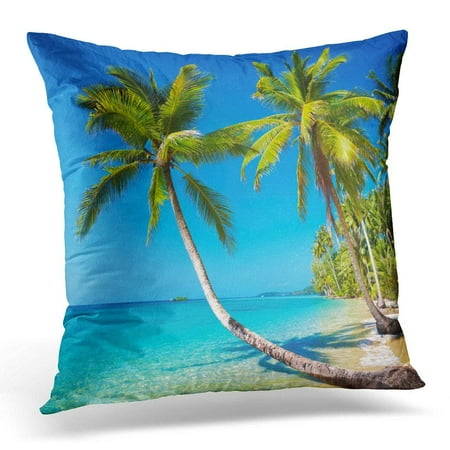 Thai Positioning Pillow - ARHOME Blue Tropic Tropical Beach Kood Island Thailand Paradise Pillows case 18x18 Inches Home Decor Sofa Cushion Cover