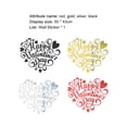 thumbnail image 6 of Valentines Day Wall Sticker Romantic Decorative Acrylic Happy Valentines Day Heart Mirror Decal Decor for Anniversary-Golden, 6 of 8
