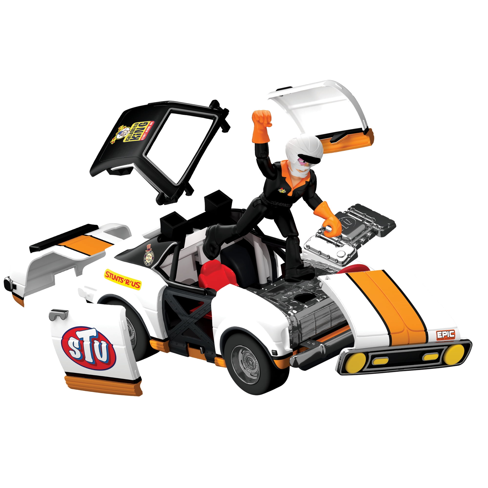 Stuntman Stu - Race Ace Stunt Car Play Vehicle by Playmates Toys