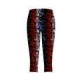 thumbnail image 5 of Youyipin women's pants American Flag Leggings USA 4th of July Patriotic Stripes High Waist Soft Stretchy Yoga pants for women, 5 of 5