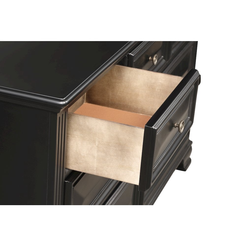Roundhill Furniture Renova 7-Drawer Dresser - Vintage Black