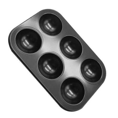 

DTOWER 6 Cup Carbon Steel Muffin Cupcake Pan Tin Cake Non Stick Baking Tray