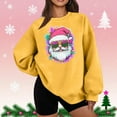 thumbnail image 2 of Lorytime Sweatshirts for Women Oversized Christmas Santa Claus Plush Shirt Crew Neck Long Sleeve Pullover Loose Tops, 2 of 5