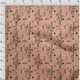 thumbnail image 3 of oneOone Cotton Poplin Twill Dusty Rose Fabric Square & Triangle Geometric Quilting Supplies Print Sewing Fabric By The Yard 56 Inch Wide, 3 of 4