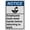 Warning Sign 3, variant on Industrial ANSI Vertical Employee Wash Hands Sign - 8"x12" Weatherproof, UV Resistant (Employees wash hands before returning to work Patrons wash before tables)