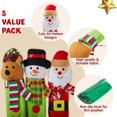 thumbnail image 4 of 5 fundas para manijas de electrodomésticos de cocina navideños para decoración de refrigeradores, microondas, hornos y lavavajillas, decoración interior navideña y suministros para regalos de fiesta., 4 of 6