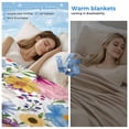 thumbnail image 2 of Colorful Floral Spring Cooling Blanket,Lightweight Breathable Summer Throw Blanket with Double Sided Cold Effect,Country Watercolor Botanical Picnic Blankets Bed Sheet for Hot Sleepers 60"x80", 2 of 8
