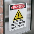 thumbnail image 4 of Electric Meter Room OSHA Danger Vinyl Decal Label 7 Inch x 5 Inch - 10 Pack, 4 of 6