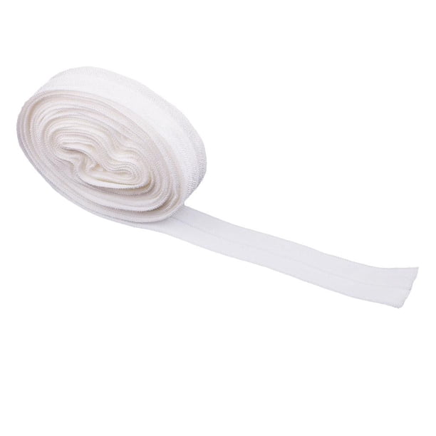 2.7 Metros 5/8 "15 Mm Elástico Spandex Banda De Satén Bricolaje Broches Para El Cabello Accesorios De Costura Artesanal Blanco Baoblaze Banda elástica de coser
