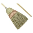thumbnail image 2 of Flagged Parlor Broom - Wood Handle Corn Broom - Indoor Light Duty Sweeping - Yucca & Corn Fiber Bristles - Home Kitchen Cleaning Broom, 2 of 5