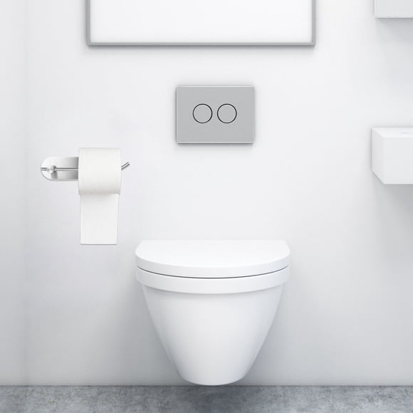 FUTUREORYY 1Ud Porta Papel Higiénico De Inoxidable Con Soporte Resistente Y Montaje En Pared Plateado
