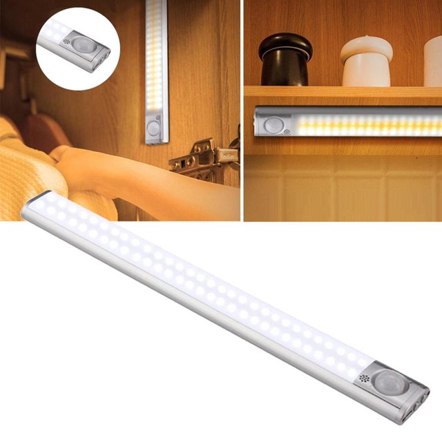Sensor de movimiento Luz de noche, palo en , Sensor de movimiento luz para , debajo del pequeña sa, escaleras - 30cm120LED Colco Lámpara de armario con sensor de movimiento