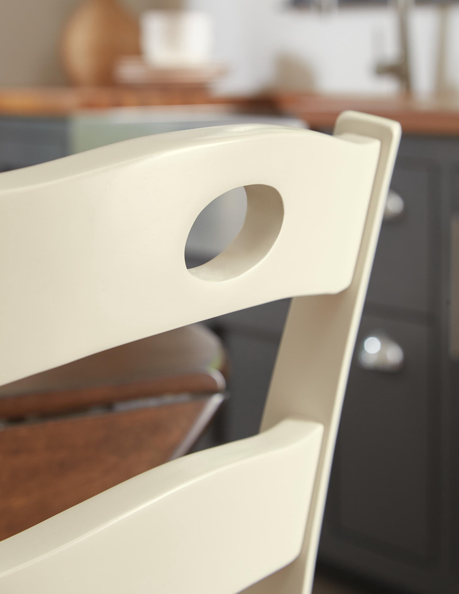 Signature Design by Ashley Woodanville Cottage Ladderback Dining Chair, Set of 2, Cream & Brown