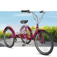 thumbnail image 1 of SLSY Adult Tricycles 7 Speed, Adult Trikes 24 / 26 inch 3 Wheel Bikes, Three-Wheeled Bicycles Cruise Trike with Shopping Basket for Seniors, Women, Men, 1 of 12