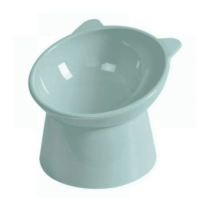 Bol Surélevé pour Chat pour Nourriture Sèche et Humide Bol pour Animaux de Compagnie Bol pour Chat Protection de la Colonne Vertébrale Sans Stress Design Incliné pour Chat Facile à Manger