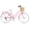 Pink, variant on Korimefa 20 inch Beach Cruiser Bike, Comfortable City Bicycle with Shimano 6-Speed Gearing, Front & Rear V-Brakes, Basket & Rear Rack, for Teen Girls Ages 7 , Pink
