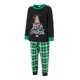thumbnail image 3 of Conjunto de pijamas navideños familiares a juego con estampado de árbol, letras y cuadros. Pijamas de vacaciones para papá, mamá y niños., 3 of 10