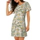thumbnail image 2 of Fotbe Daisy Bata de Dormir para Mujer con Estampado, Camisón de Algodón de Manga Corta, Ropa de Dormir Casual, 2 of 6