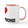thumbnail image 2 of CafePress - I Love My Cell Phone Mug - 11 oz Ceramic Mug - Novelty Coffee Tea Cup, 2 of 6