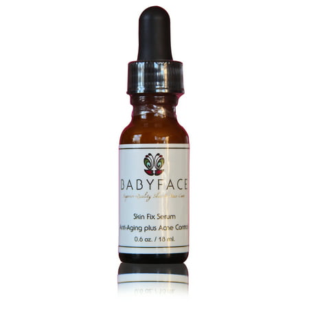 Babyface Skin Fix Serum 2.5% Retinol, 20% Vitamin C, Niacinamide ~ Fights Acne and Wrinkles, 0.6