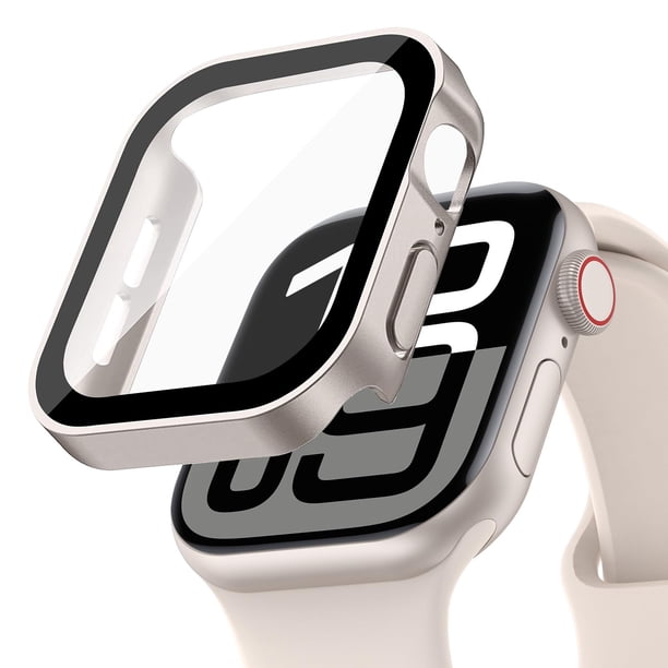 Eihaihis Protector De Pantalla Para Apple Watch Case Cover Series 11 10 9 Se 8 7 6 5 4 40Mm 44Mm 41Mm 45Mm 42Mm 46Mm Vidrio Templado Impermeable Pc Protector Cara De Parachoques Para Iwatch Se2 Gen2 S