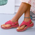 thumbnail image 4 of Jsaierl Orthopedic Sandals for Women Dressy Summer Clip Toe Sandals Comfy Arch Support Sandals Fashionable Breathable Sandal Size 9.5, 4 of 8